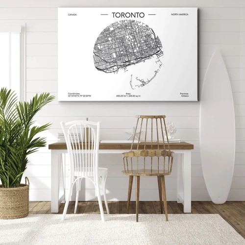 Canvas picture - Anatomy of Toronto - 100x70 cm