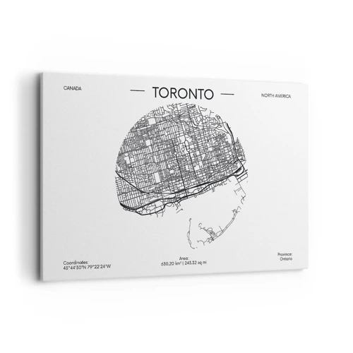 Canvas picture - Anatomy of Toronto - 120x80 cm