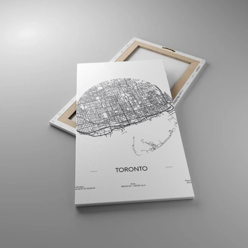 Canvas picture - Anatomy of Toronto - 45x80 cm