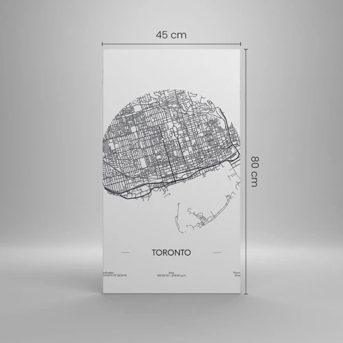 Canvas picture - Anatomy of Toronto - 45x80 cm