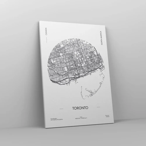 Canvas picture - Anatomy of Toronto - 50x70 cm