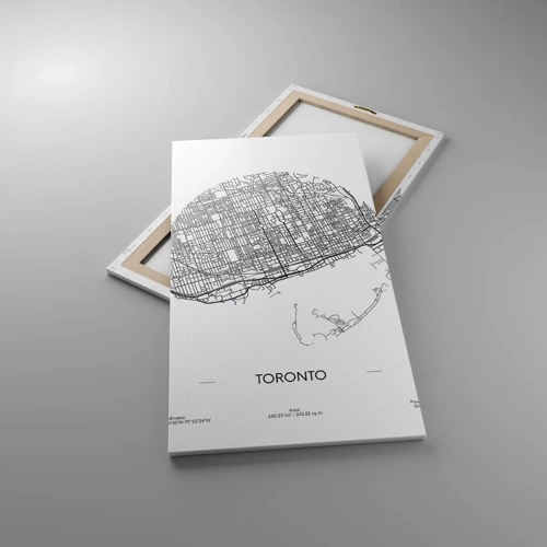 Canvas picture - Anatomy of Toronto - 55x100 cm