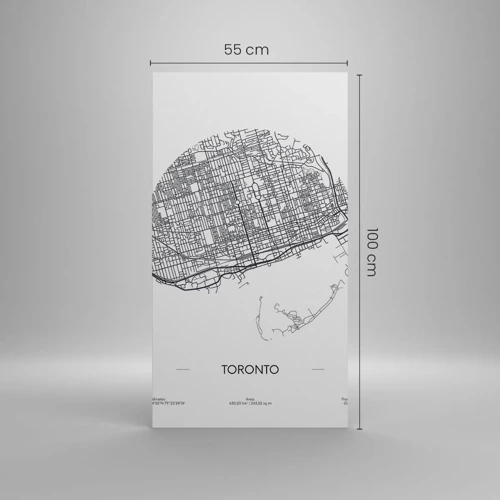 Canvas picture - Anatomy of Toronto - 55x100 cm