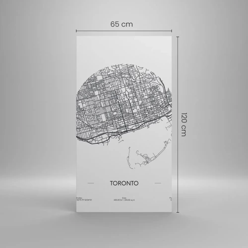 Canvas picture - Anatomy of Toronto - 65x120 cm