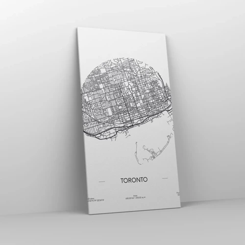 Canvas picture - Anatomy of Toronto - 65x120 cm