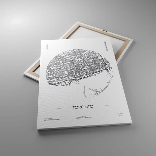 Canvas picture - Anatomy of Toronto - 70x100 cm