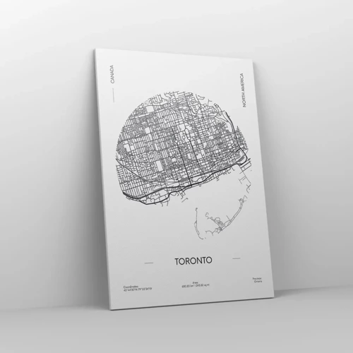 Canvas picture - Anatomy of Toronto - 70x100 cm