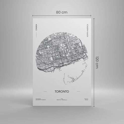 Canvas picture - Anatomy of Toronto - 80x120 cm