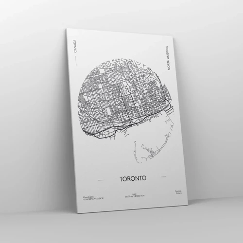 Canvas picture - Anatomy of Toronto - 80x120 cm