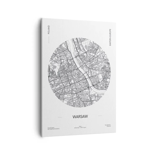 Canvas picture - Anatomy of Warsaw - 50x70 cm