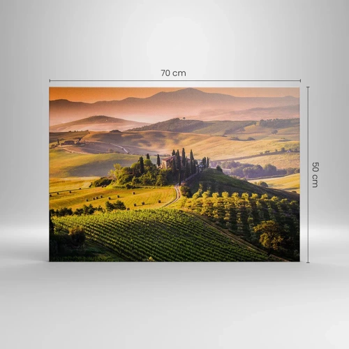 Canvas picture - Arcadia - Tuscan Landscape - 70x50 cm