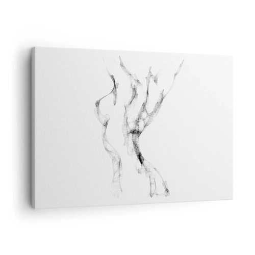 Canvas picture Arttor 70x50 cm - Beautiful and Strong - Abstraction, Female Body, Graphics, Act, Modern Art, For living-room, For bedroom, White, Black, Horizontal, Canvas
, AA70x50-4938