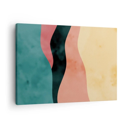 Canvas picture Arttor 70x50 cm - Compatible Incompability - Abstraction, Art, Modern Art., Modern Art, Artistic Art, For living-room, For bedroom, Black, Blue, Horizontal, Canvas
, AA70x50-4820