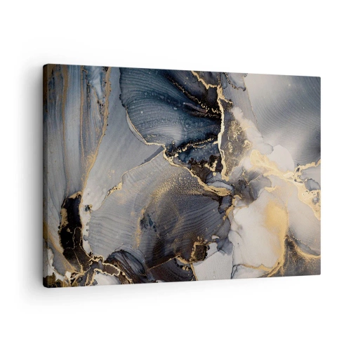Canvas picture Arttor 70x50 cm - Life of a Stone - Abstraction, Art, Modern Art, Modern Art., Design, For living-room, For bedroom, Black, Blue, Horizontal, Canvas
, AA70x50-4824