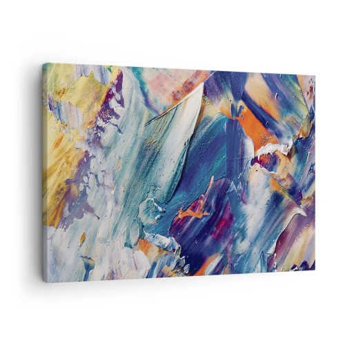 Canvas picture Arttor 70x50 cm - Whirlwind of Colour - Abstraction, Art, Painting, Brush, Modern Art, For living-room, For bedroom, White, Brown, Horizontal, Canvas
, AA70x50-5113