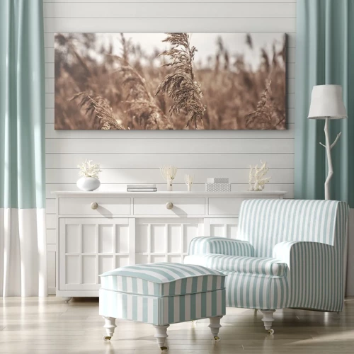 Canvas picture - Autumn Has Arrived in the Fields - 100x40 cm