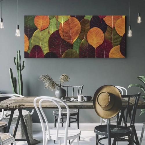 Canvas picture - Autumn Mosaics - 100x40 cm