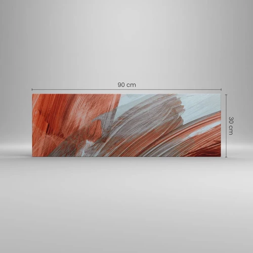 Canvas picture - Autumnal and Windy Abstract - 90x30 cm