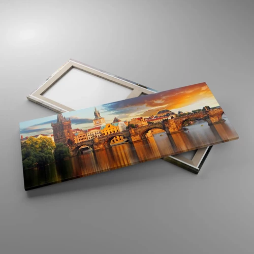 Canvas picture - Beautiful Prague - 100x40 cm