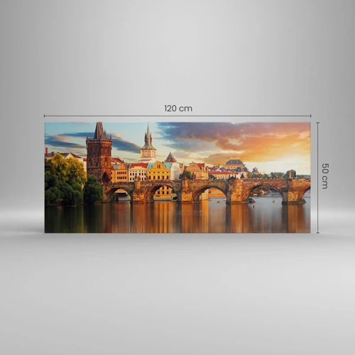 Canvas picture - Beautiful Prague - 120x50 cm