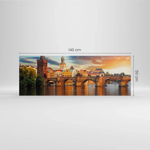 Canvas picture - Beautiful Prague - 140x50 cm