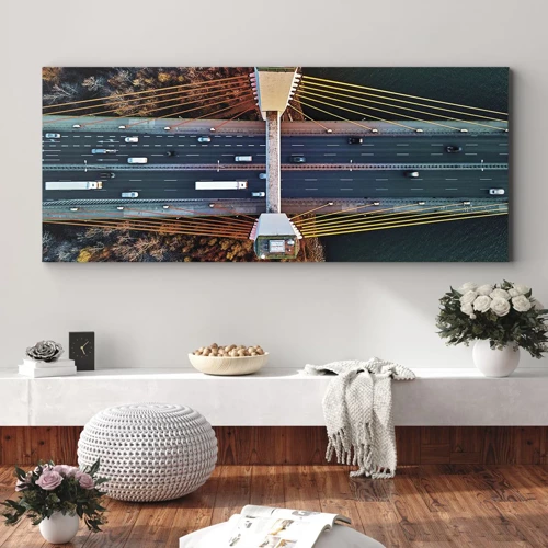 Canvas picture - Behind Seas and Oceans - 100x40 cm