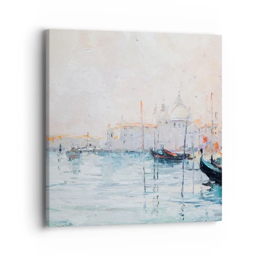 Canvas picture - Behind Water behind Fog - 40x40 cm