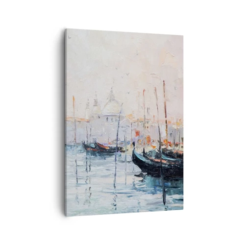 Canvas picture - Behind Water behind Fog - 50x70 cm