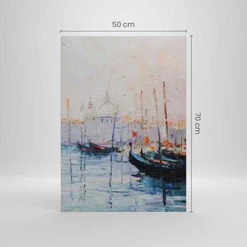 Canvas picture - Behind Water behind Fog - 50x70 cm