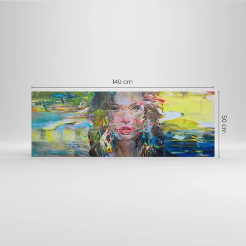 Canvas picture - Behind a Curtain of Air - 140x50 cm