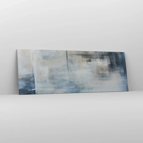 Canvas picture - Behind the Curtain of Blue - 140x50 cm