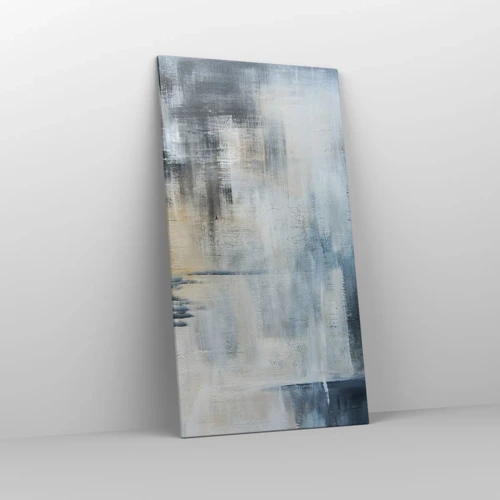 Canvas picture - Behind the Curtain of Blue - 65x120 cm