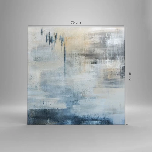 Canvas picture - Behind the Curtain of Blue - 70x70 cm