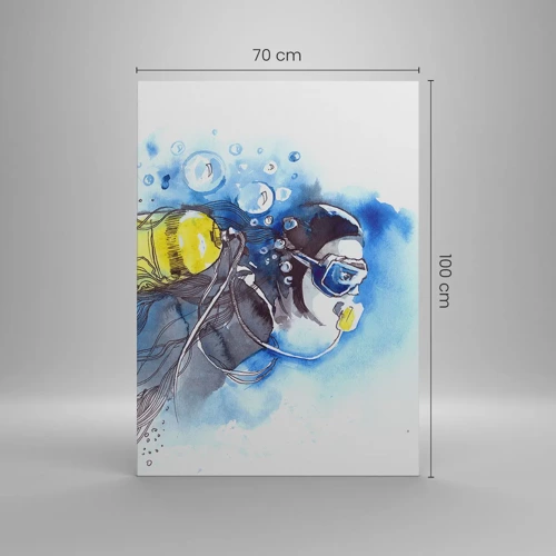 Canvas picture - Big Blue - 70x100 cm