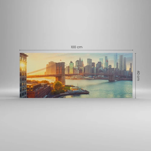Canvas picture - Big City Dawn - 100x40 cm