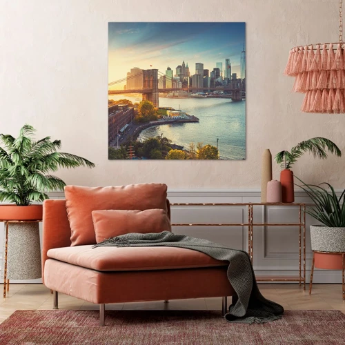 Canvas picture - Big City Dawn - 30x30 cm