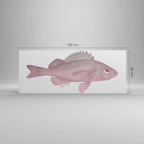 Canvas picture - Big-eyed Fish - 100x40 cm