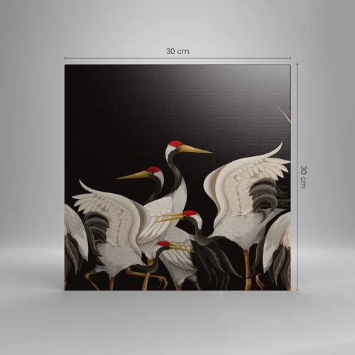 Canvas picture - Bird Affairs - 30x30 cm