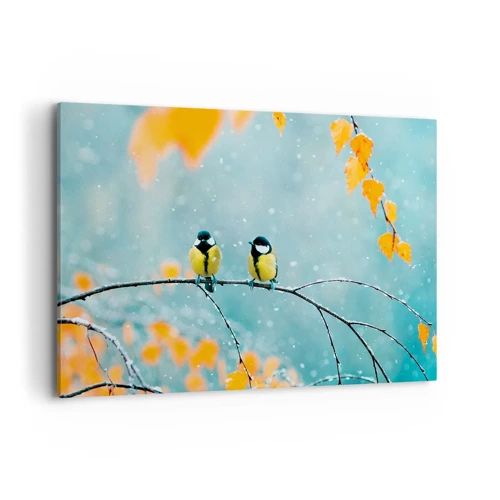 Canvas picture - Birdy Gossip - 120x80 cm