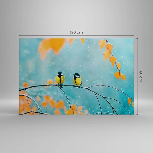 Canvas picture - Birdy Gossip - 120x80 cm