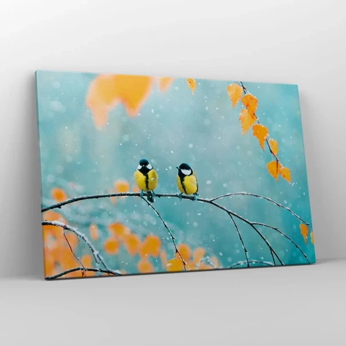 Canvas picture - Birdy Gossip - 120x80 cm