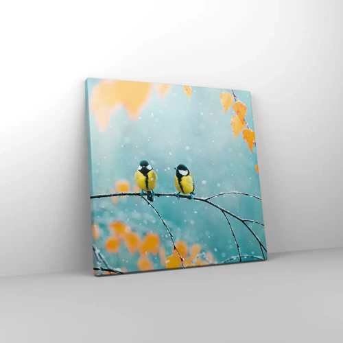 Canvas picture - Birdy Gossip - 30x30 cm