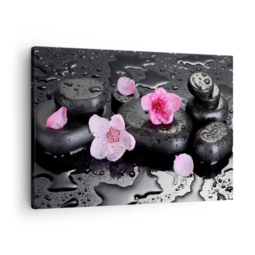 Canvas picture - Black Zen Stones - 70x50 cm