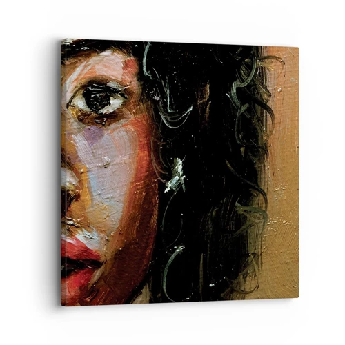 Canvas picture - Black and Shine - 30x30 cm