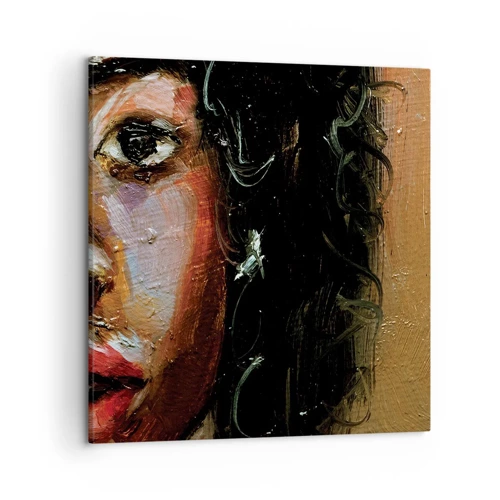 Canvas picture - Black and Shine - 50x50 cm