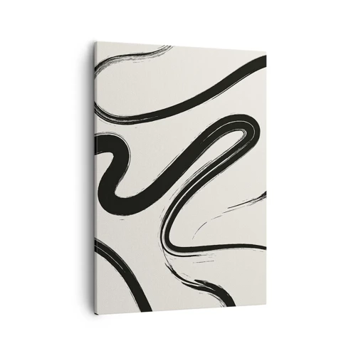 Canvas picture - Black and White Fancy - 50x70 cm