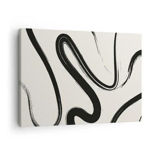 Canvas picture - Black and White Fancy - 70x50 cm