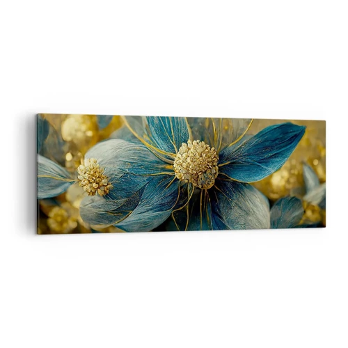 Canvas picture - Blossoming in Gold - 140x50 cm