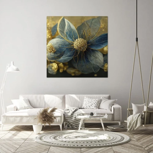 Canvas picture - Blossoming in Gold - 30x30 cm