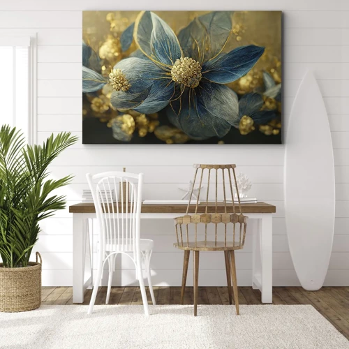 Canvas picture - Blossoming in Gold - 70x50 cm